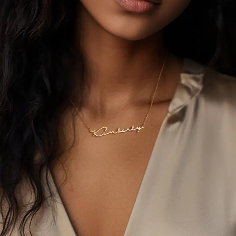 Personalized Name Necklace – 18K Gold Plated Jewelry | Perfect Birthday, Christmas & Mother’s Day Gift for Her