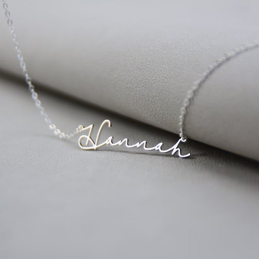 Personalized Arabic Name Necklace – Silver Plated Pendant | Custom Arabic Jewelry Gift for Her